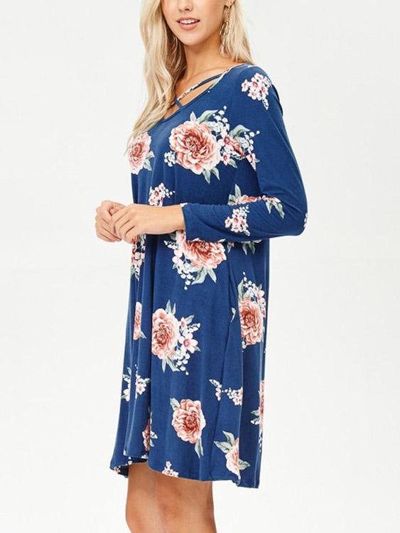 Ladies Long Sleeve Mini Dresses
