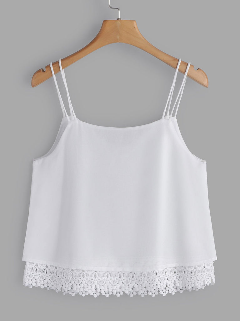 Womens White Camis