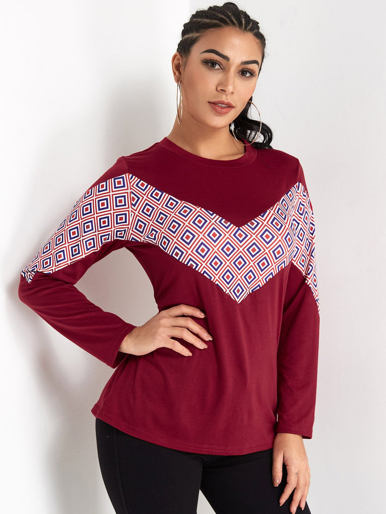 Ladies Burgundy T-Shirts