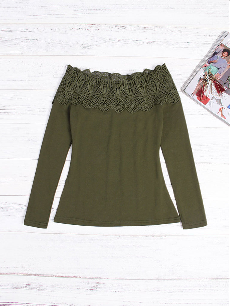 Ladies Army Green T-Shirts