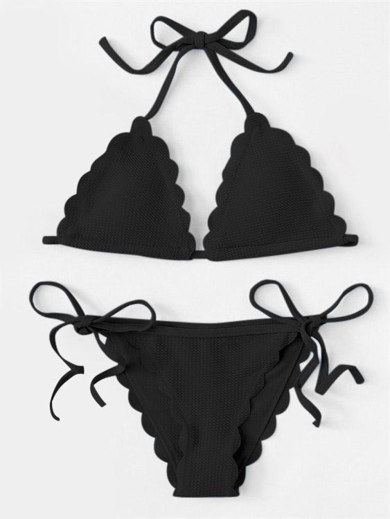 Womens Striped Two Piece Bikinis