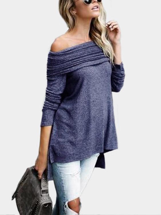 Plain V Neck T Shirts Ladies