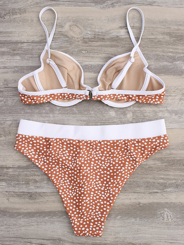 Womens Orange Bikinis