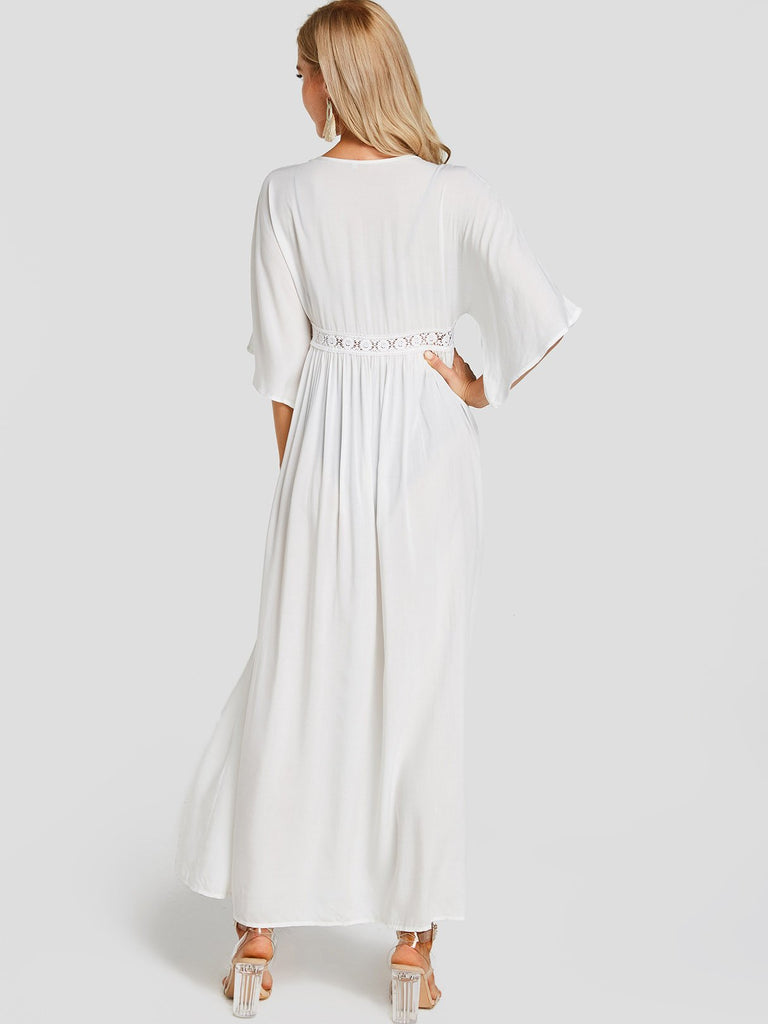 Womens White Cover-Ups