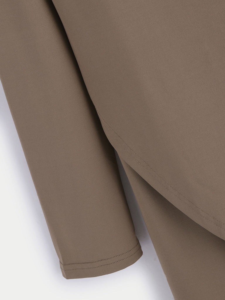 Ladies Long Sleeve Midi Dress