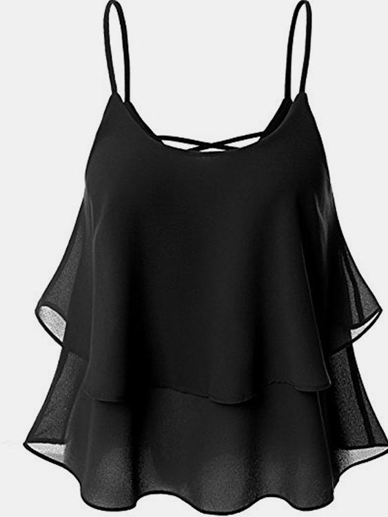 Womens Black Camis