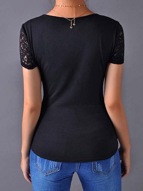 Womens Black T-Shirts