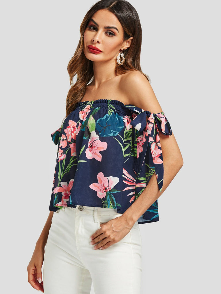 Ladies Navy Blouses