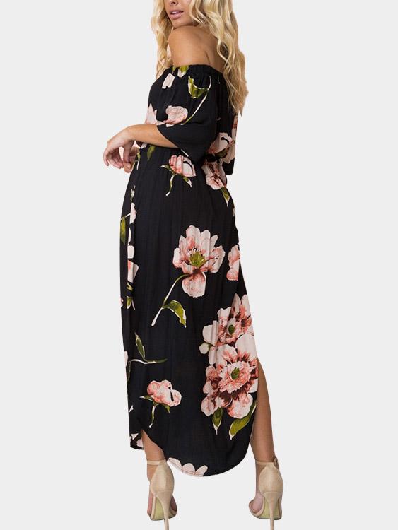 Womens Pink Floral Dresses