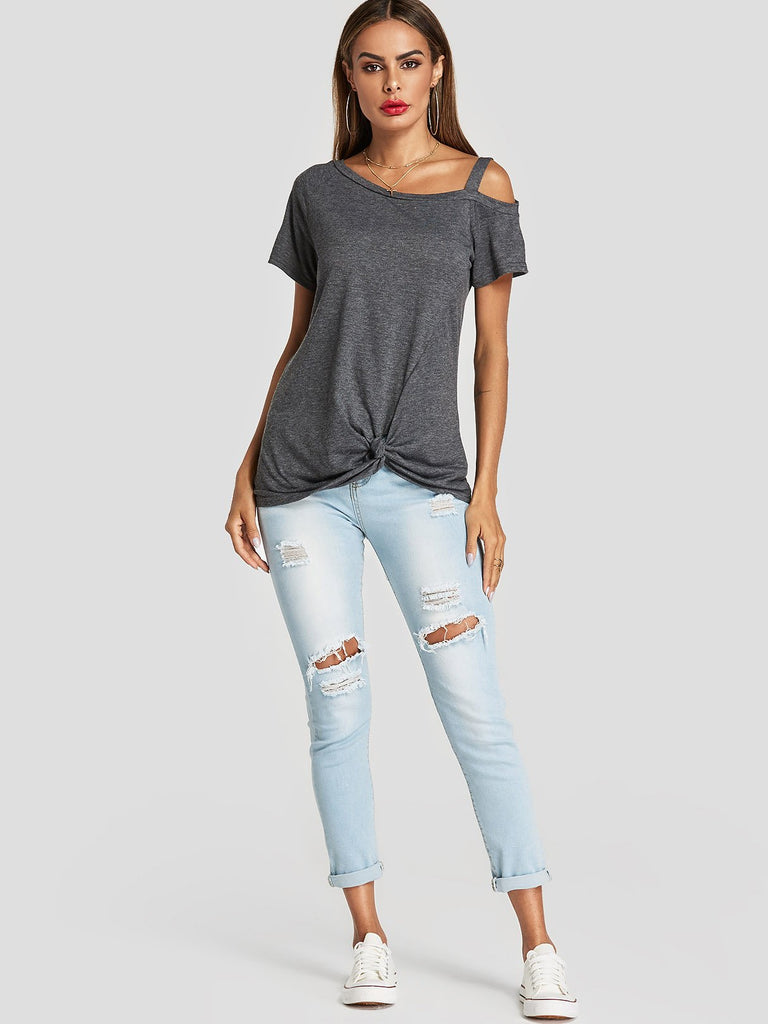 Womens Dark Grey Blouses