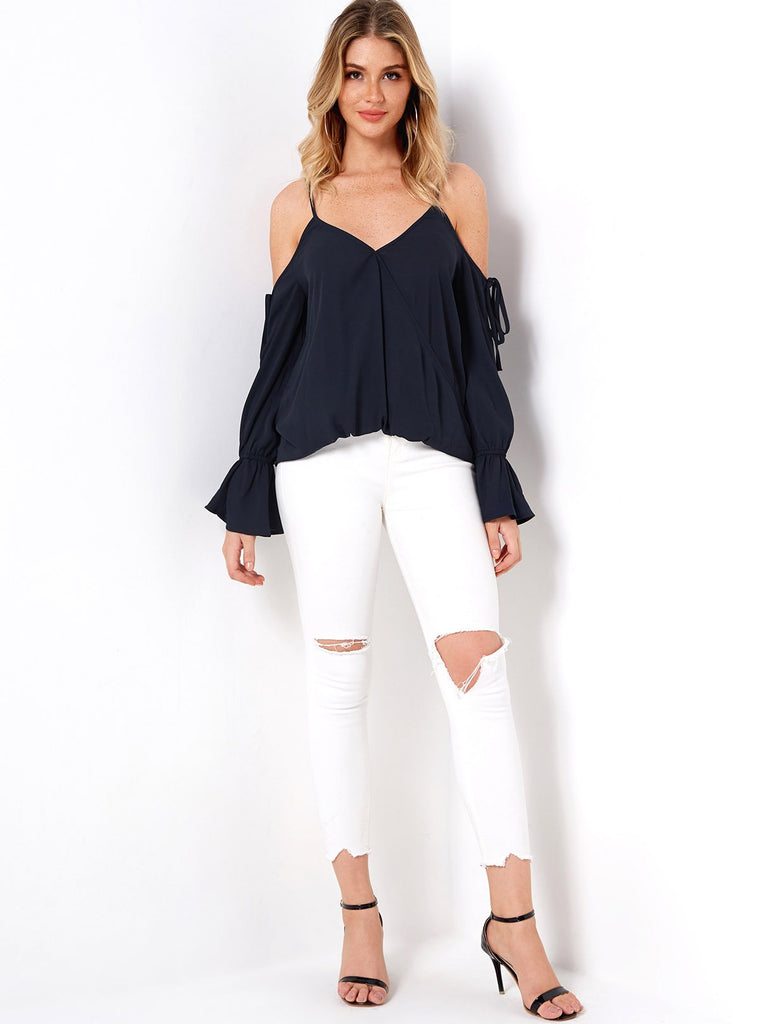Ladies V-Neck Blouses