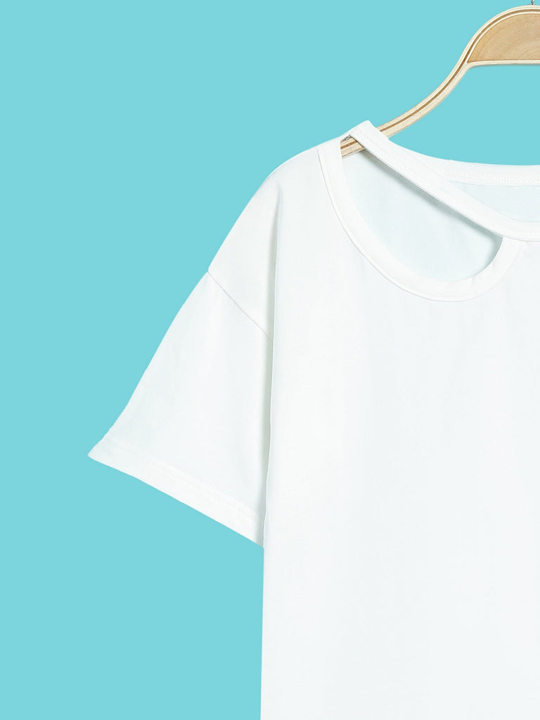 Ladies White T-Shirts