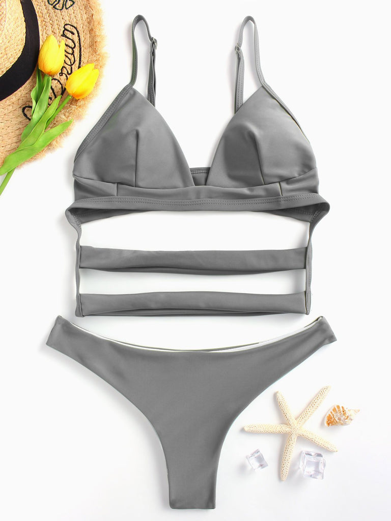 Ladies White Bikinis