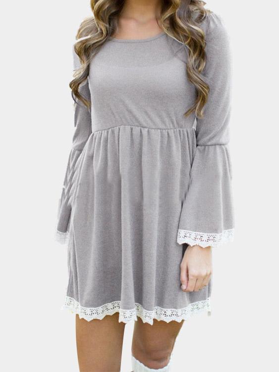 Womens Grey Casual Dresses