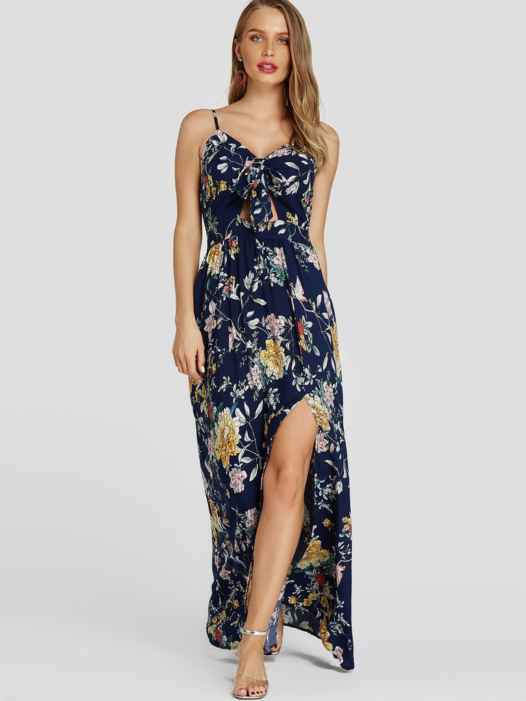 Womens Floral Print Maxi Dresses