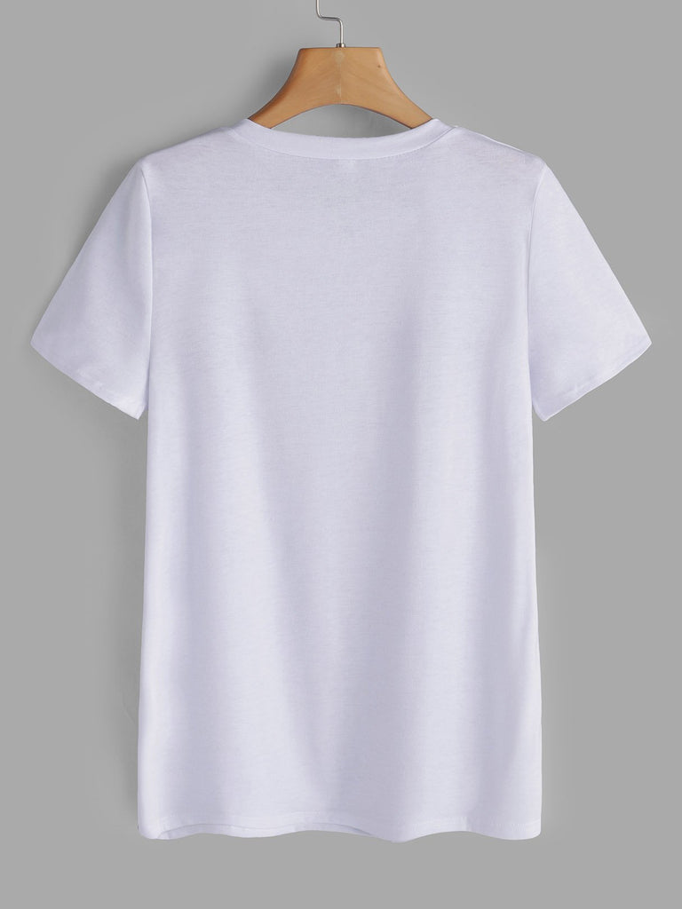 Womens White T-Shirts
