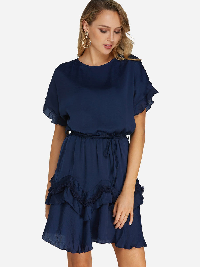 Ladies Short Sleeve Casual Dress