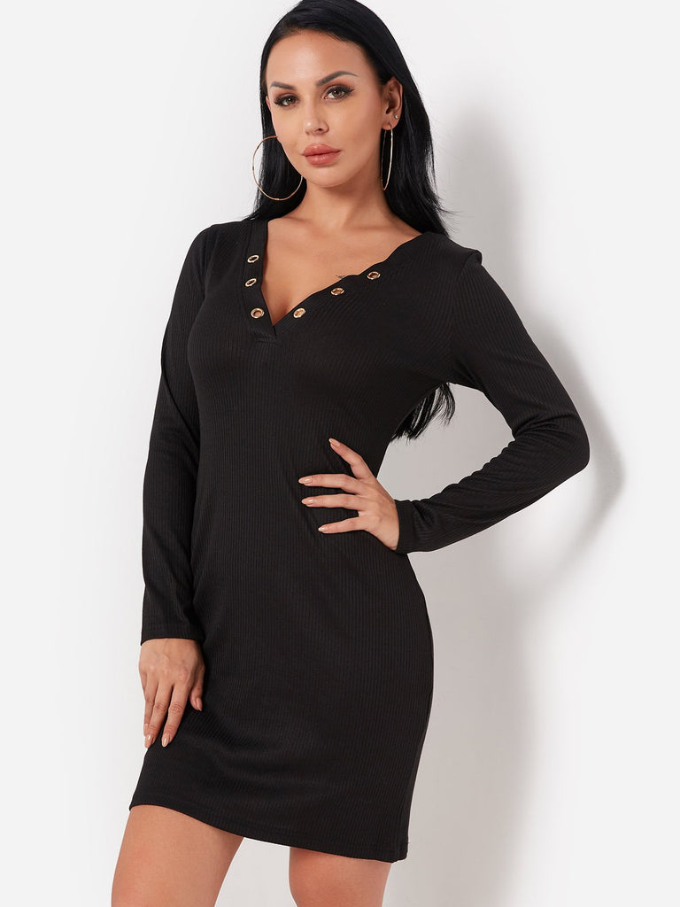 Ladies Black Bodycon Dresses
