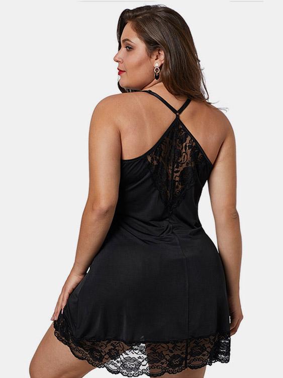 Womens Black Plus Size Intimates