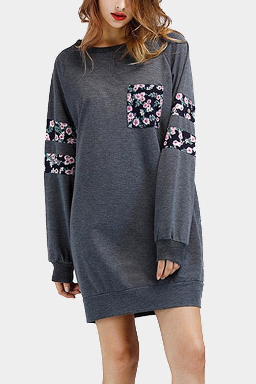 Womens Grey Mini Dresses