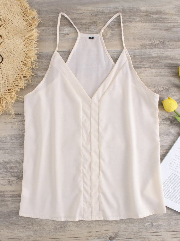 V-Neck Spaghetti Strap Sleeveless Tank Top