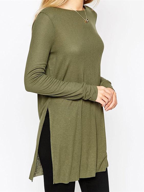 Ladies Army Green T-Shirts