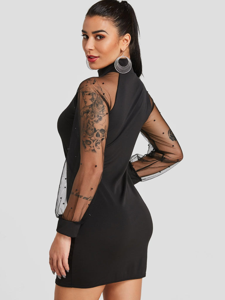 Womens Black Bodycon Dresses