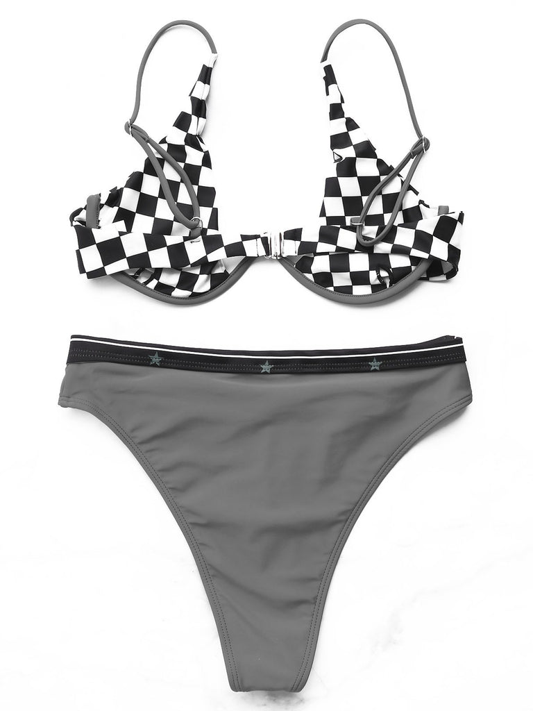 Ladies V-Neck Bikini Suits