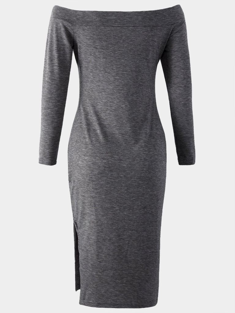 Womens Long Sleeve Maxi Dress