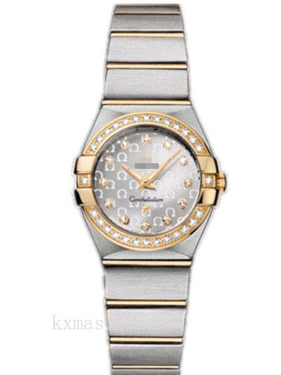 Quality Designer Yellow Gold And Stainless Steel 18 mm Watch Band 123.25.24.60.52.002_K0018202