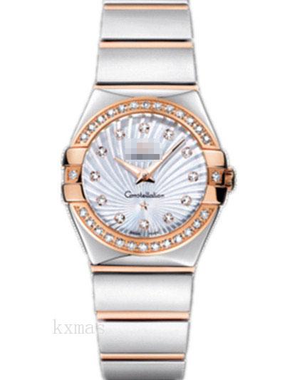 Quality Affordable Designer Rose Gold And Stainless Steel 18 mm Watch Band 123.25.24.60.55.006_K0018199