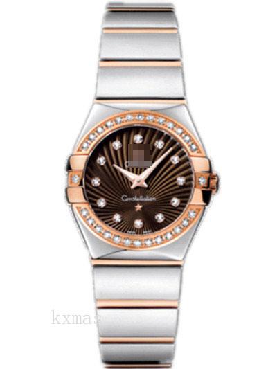 Wholesale Latest Rose Gold And Stainless Steel 18 mm Watch Band 123.25.24.60.63.002_K0018248