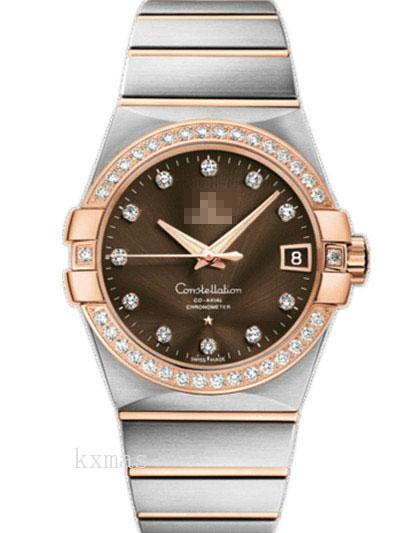 Wholesale Stylish Rose Gold And Stainless Steel 22 mm Wristwatch Band 123.25.38.21.63.001_K0018237