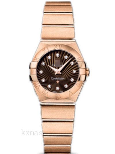 Fancy Rose Gold 18 mm Watch Band 123.50.24.60.63.001_K0018147
