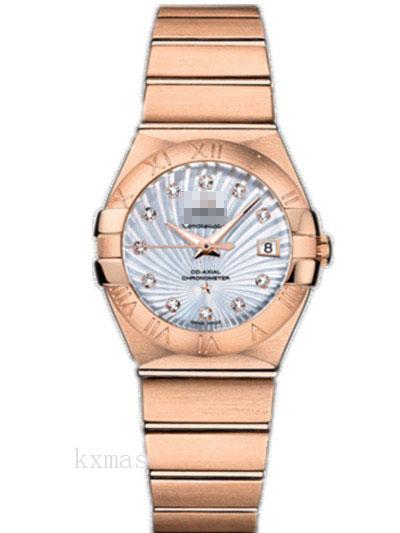 Fashion Rose Gold 18 mm Watch Band 123.50.27.20.55.001_K0018148
