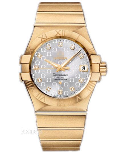 Cheap Stylish Yellow Gold 24 mm Replacement Watch Band 123.50.35.20.52.004_K0018117