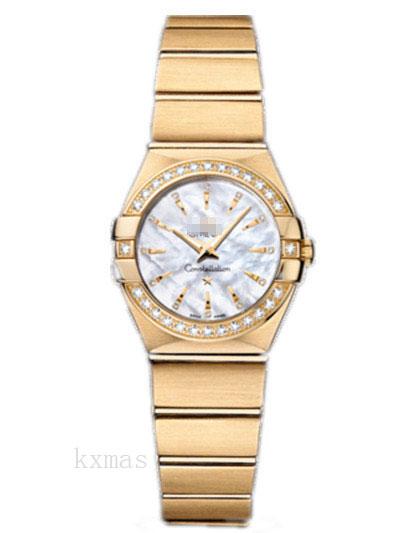 Bargain High Quality Yellow Gold 18 mm Watch Band 123.55.24.60.55.004_K0018083