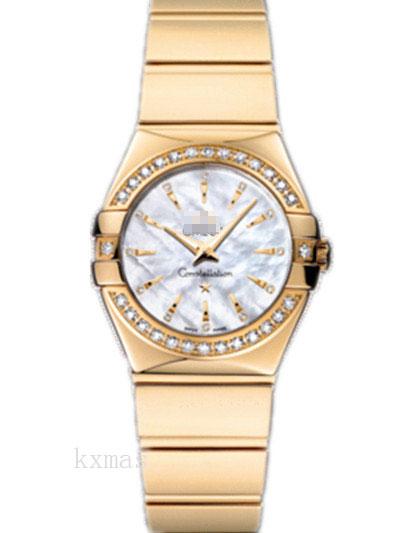 Bargain Fashion Gold Tone 18 mm Watch Band 123.55.24.60.55.008_K0018079