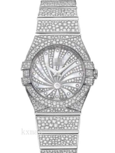 Bargain Durable White Gold 16 mm Watch Wristband 123.55.24.60.55.010_K0018077