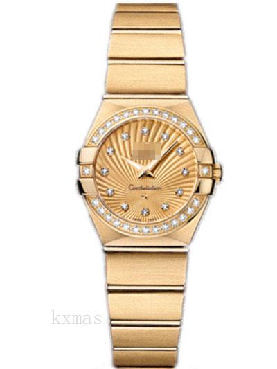 Affordable Trendy Yellow Gold 18 mm Watch Band 123.55.24.60.58.001_K0018069