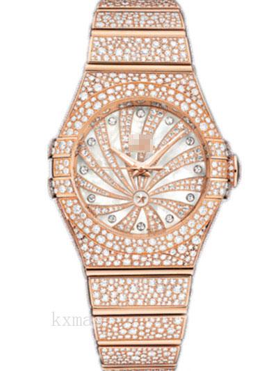 Wholesale Discount Rose Gold 24 mm Watch Band Replacement 123.55.31.20.55.006_K0018028