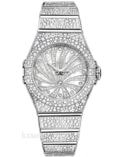 Wholesale Sales White Gold 24 mm Wristwatch Band 123.55.31.20.55.007_K0018029