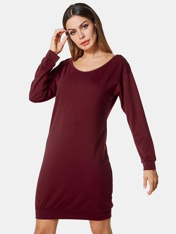 Womens Long Sleeve Shirt Dresses