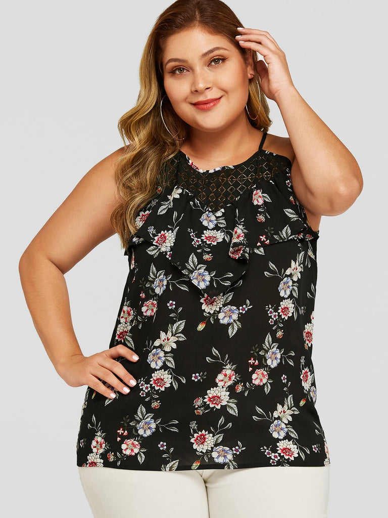 Womens Black Plus Size Tops