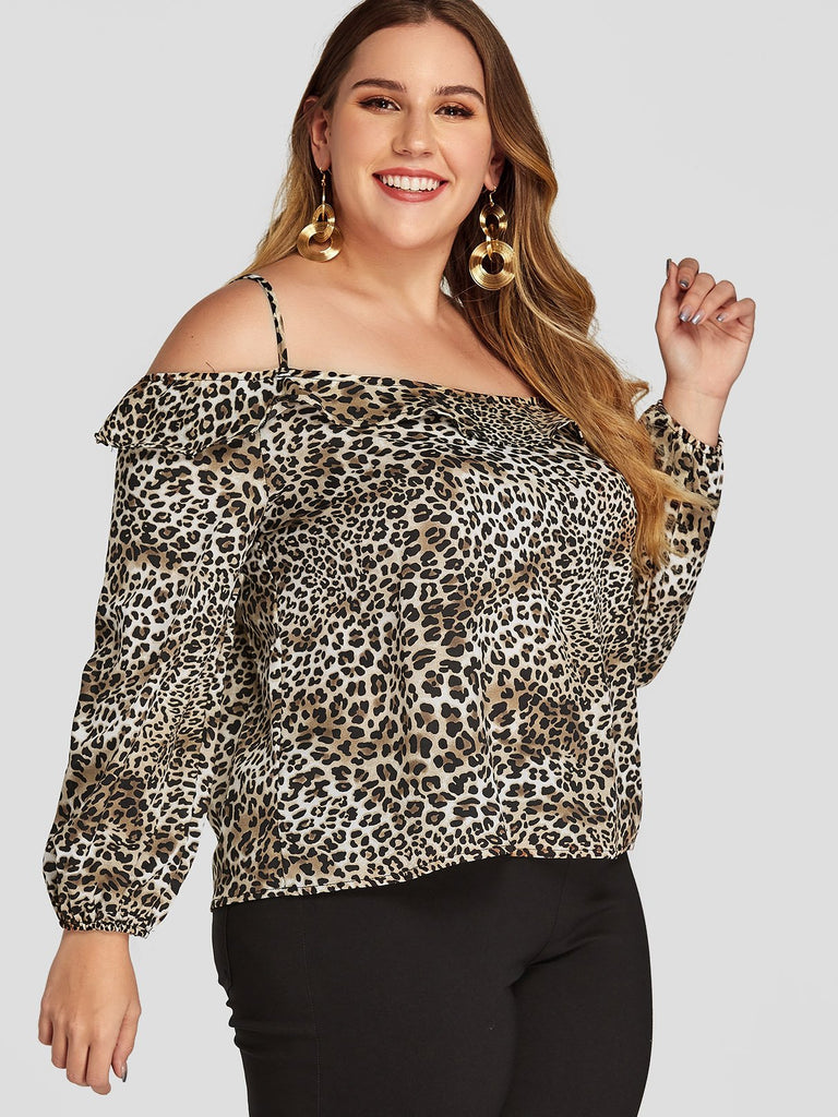 Ladies Long Sleeve Plus Size Tops