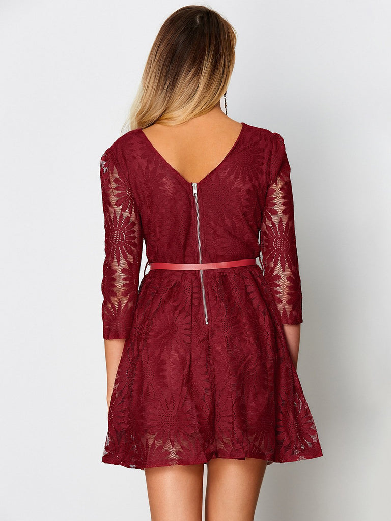 Womens Crimson Mini Dresses