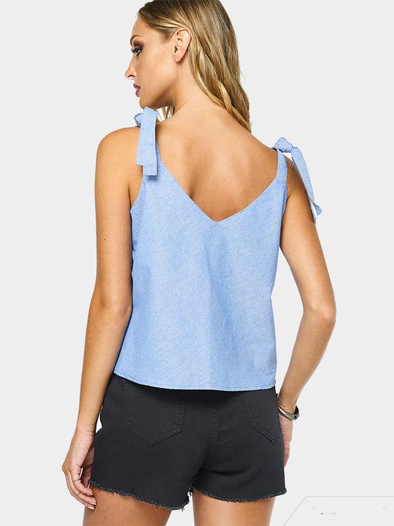 Womens Light Blue Camis