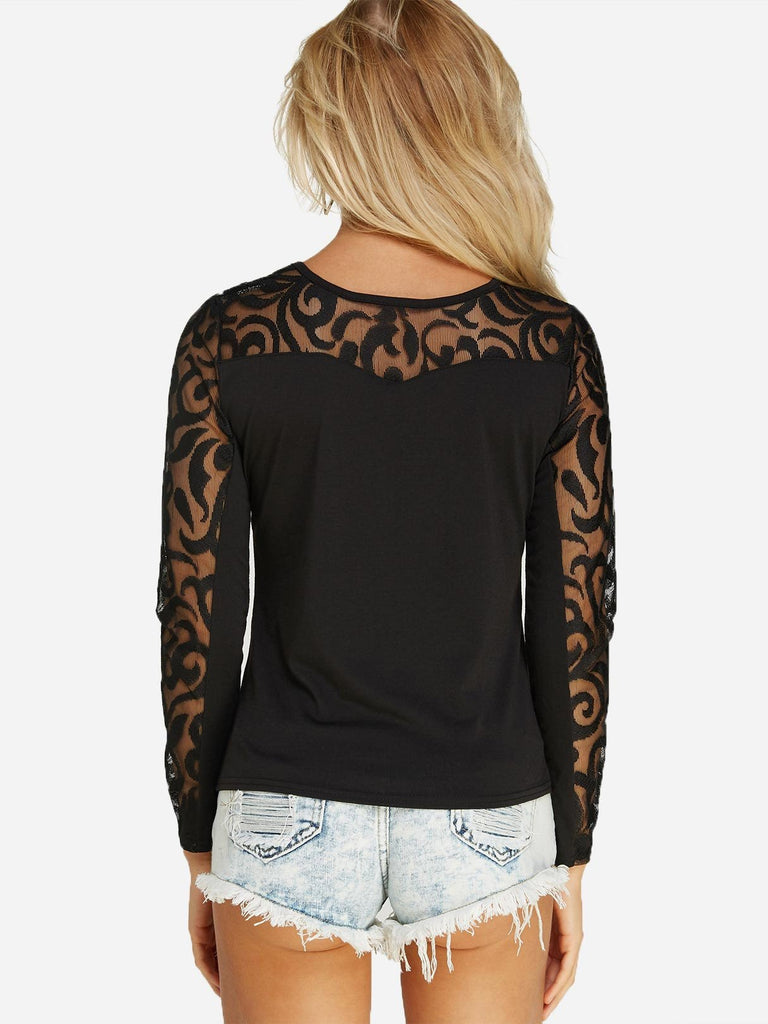 Womens Black T-Shirts