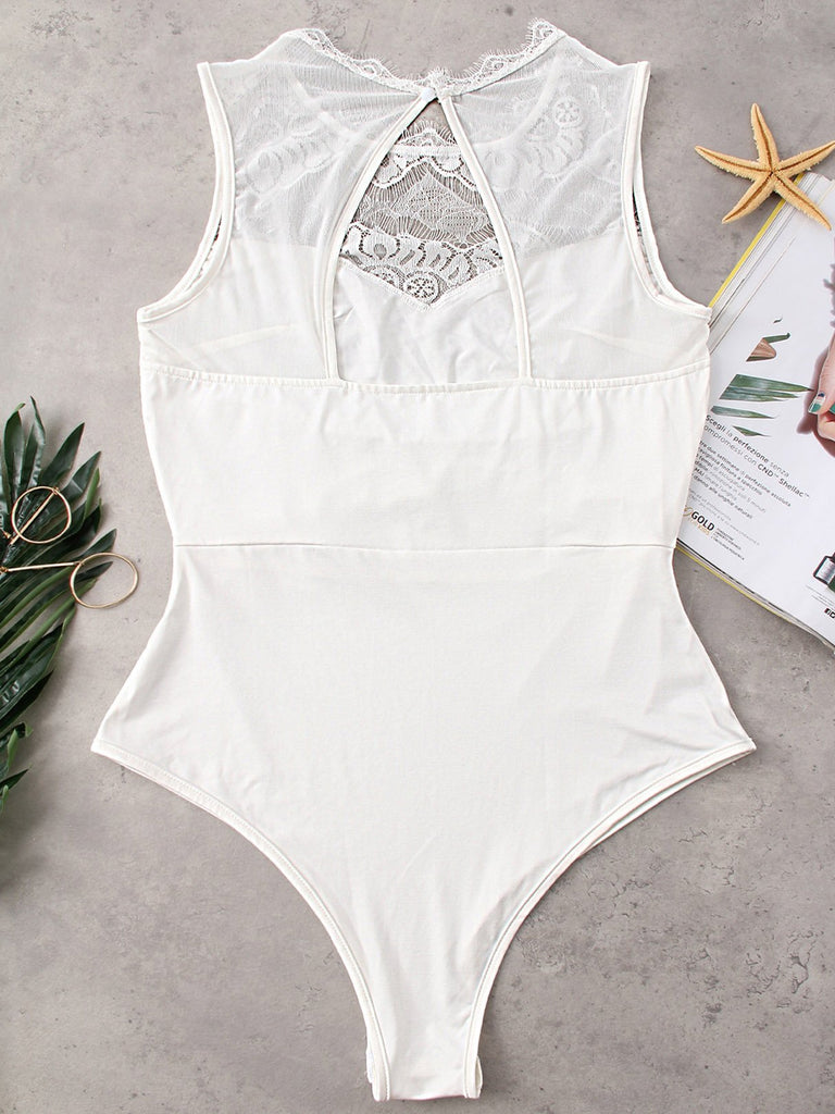 Ladies White Bodysuits