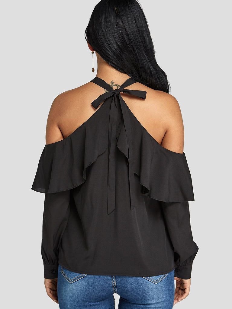 Womens Black Blouses